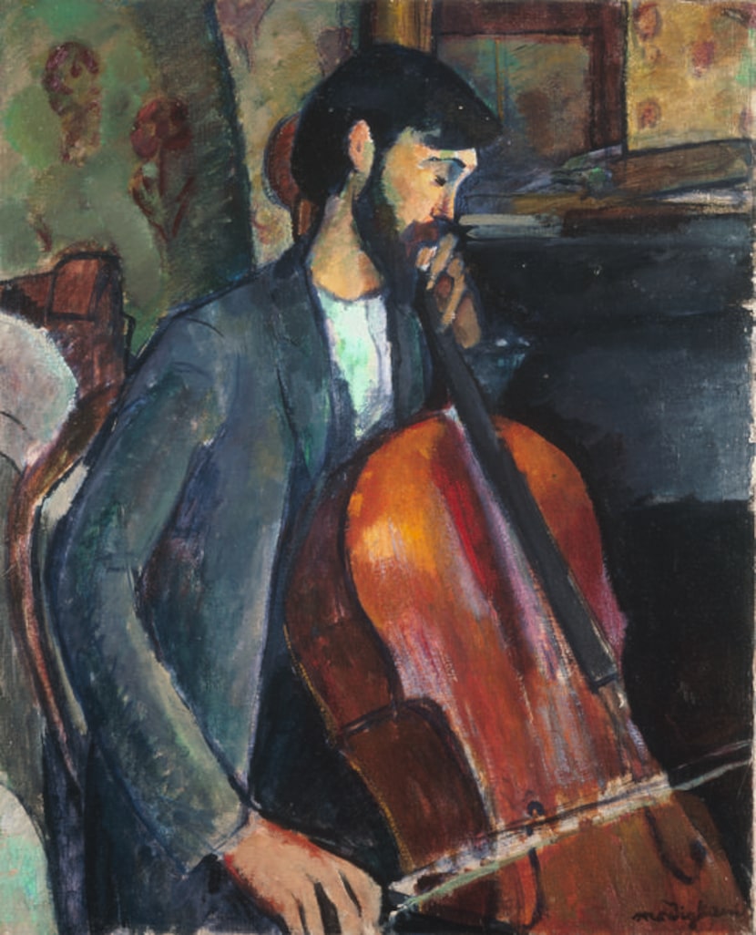 
Amedeo Modigliani’s Le violoncelliste (The Violoncello Player), 1909, oil on canvas




