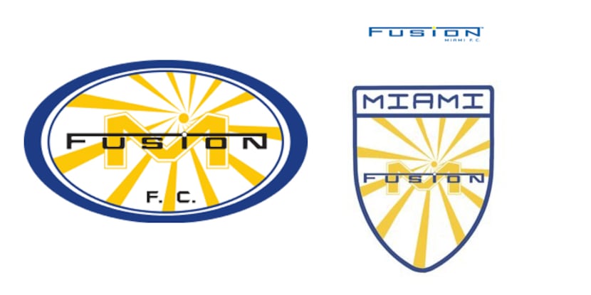 Miami Fusion FC logos.