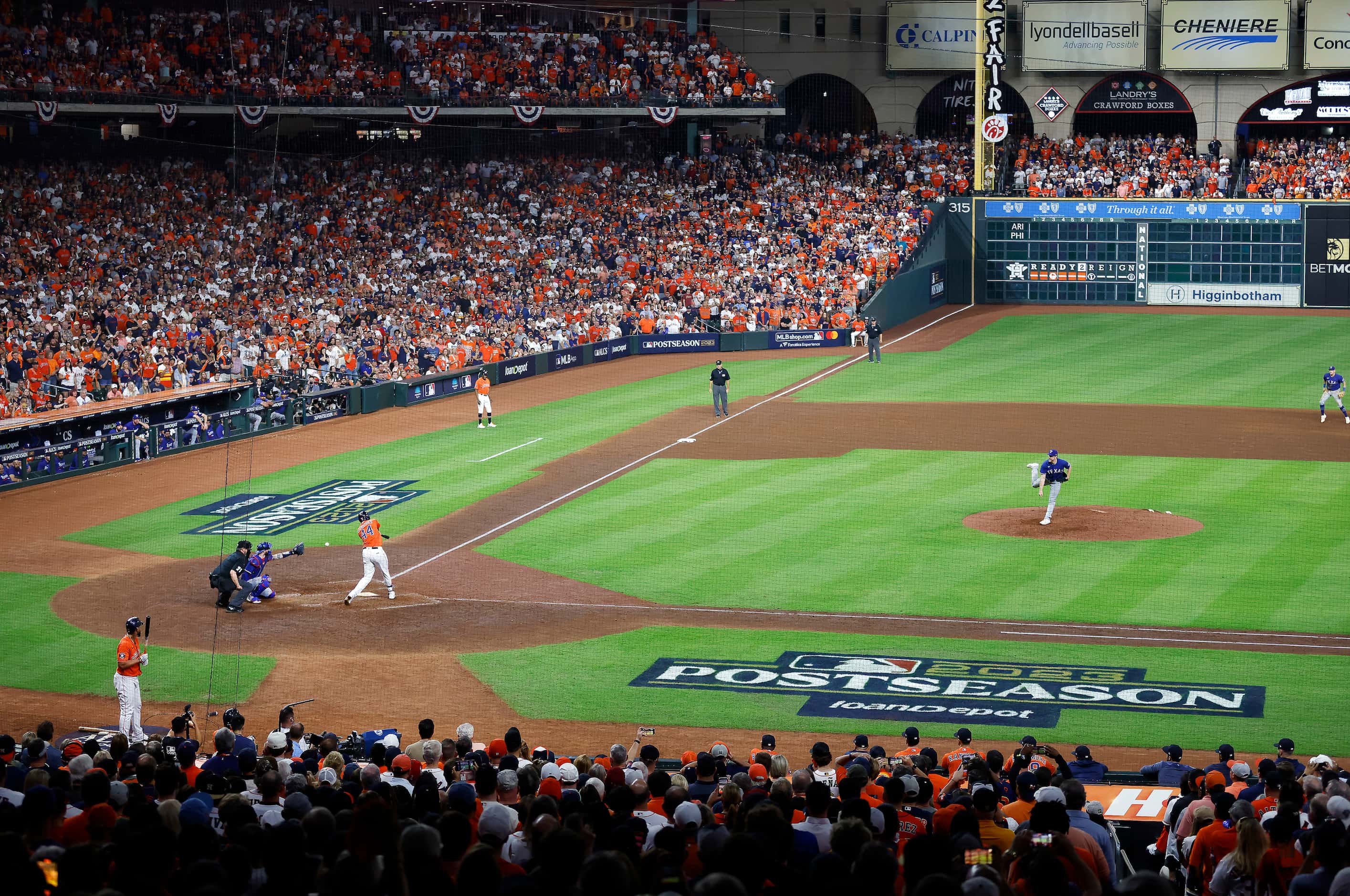 Texas Rangers relief pitcher Josh Sborz (66) strikes out Houston Astros designated hitter...