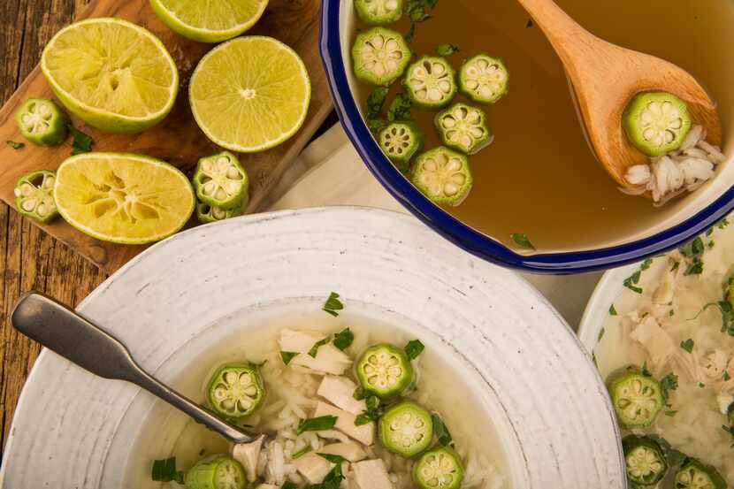 Instant Pot Okra and Chicken Rice Soup