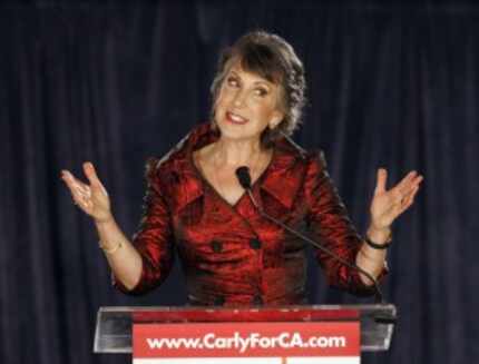  In this Nov. 2, 2010 file photo, then-California Republican Senate candidate Carly Fiorina...