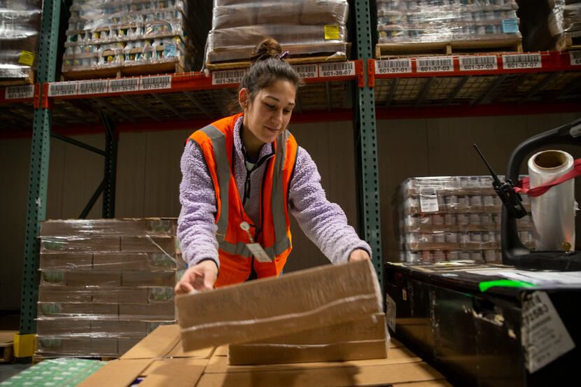 Veronica Gonzalez works as a distribution associate for the North Texas Food Bank in Plano....