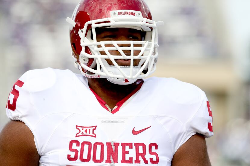 Oklahoma offensive tackle Josiah St. John was taken with the first overall pick in the 2016...