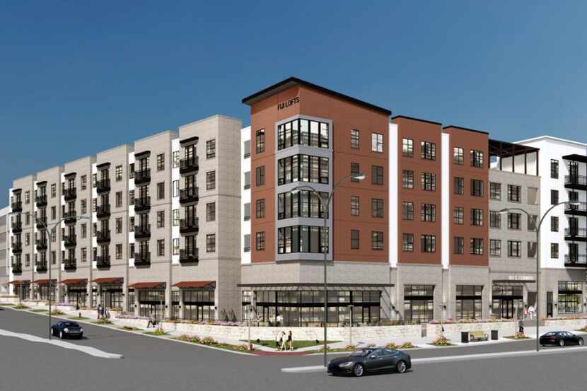 The Fiji Lofts apartments are planned at 301 S. Corinth, east of Interstate 35E.