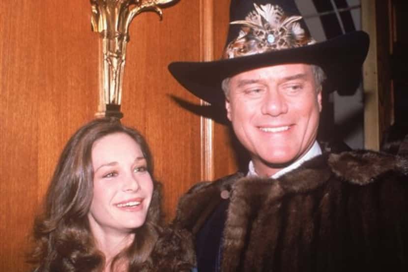 Larry Hagman, who played J.R. Ewing, and Mary Crosby, who played Sue Ellen's daughter...