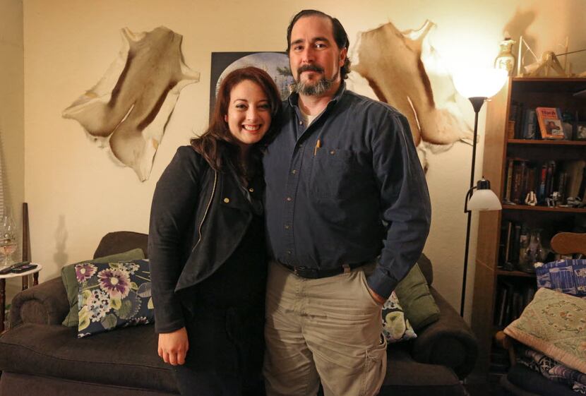 Brenna and Clint West of Arlington, practice Jediism, a religion that practices living...