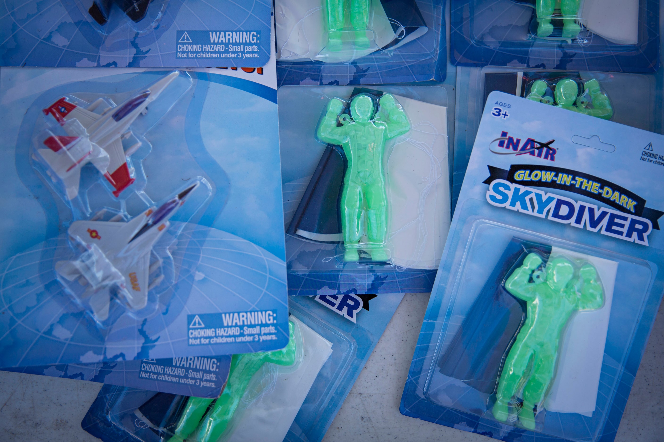 Toys for sale during the Commemorative Air Force Wings Over Dallas WWII Airshow Friday,...