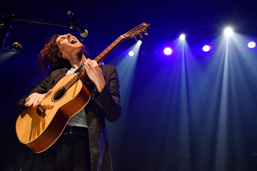 Singer-song writer Hozier performs at the Southside Ballroom in Dallas, Friday, March 29,...