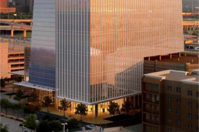 
Hines is developing the 23-story Victory Park office tower designed by North Carolina-based...