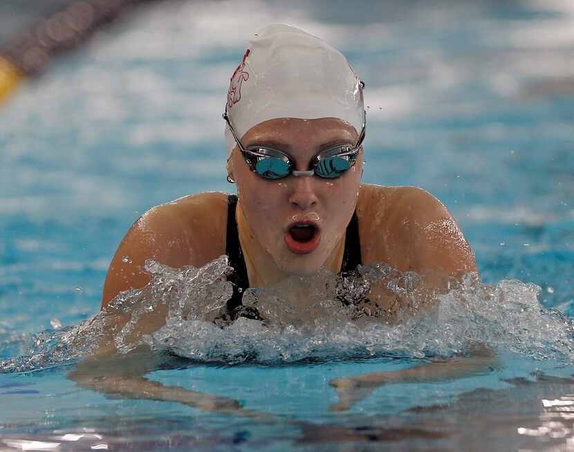 Woodrow Wilson's Campbell Chase in 200 yard IM in UIL Girls 5A Finals on Tuesday, March...