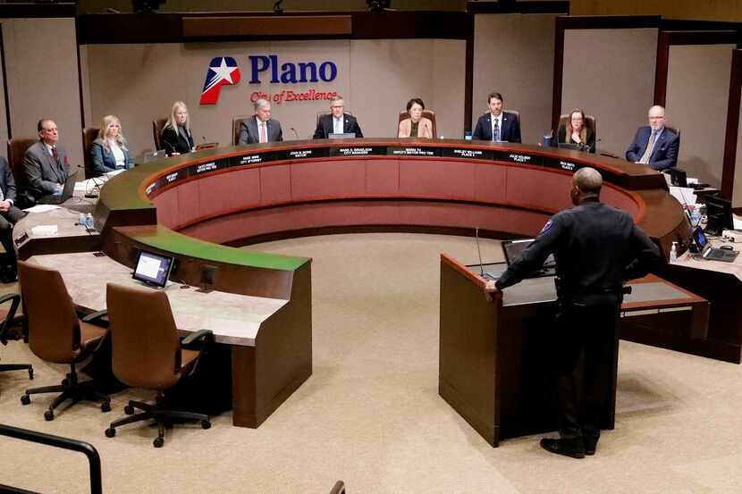 Plano Police Chief Ed Drain gives a report on the investigaton of a short term rental party...