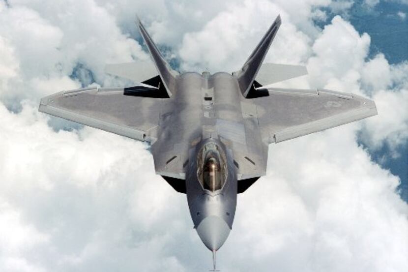  An F-22 Raptor flies in this undated image provided by Lockheed Martin. 