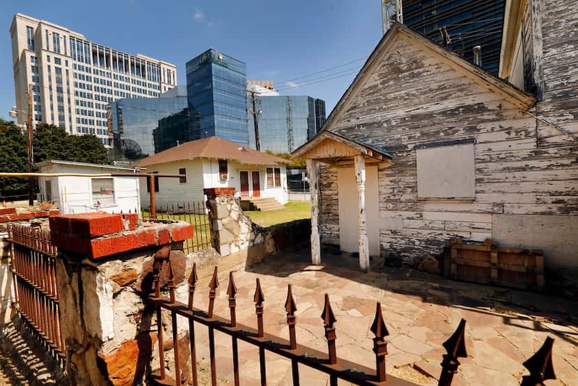 A few of old homes remain on Payne Street in the Dallas neighborhood once known as Little...