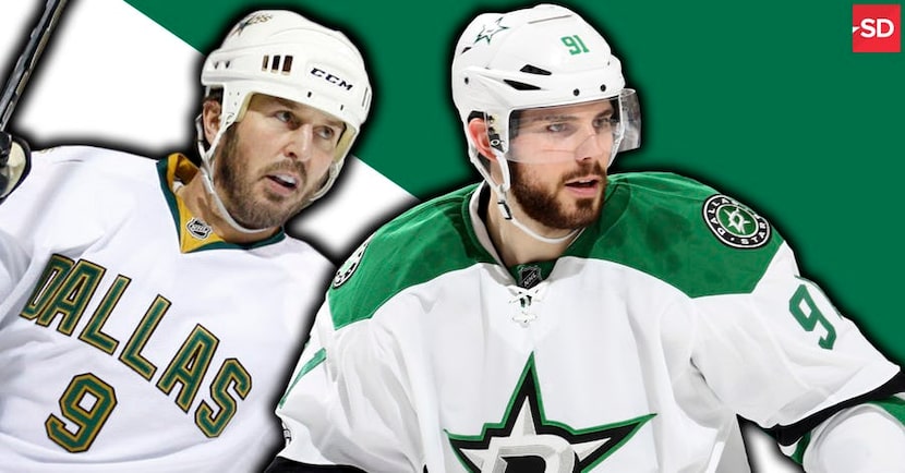 Mike Modano (left) and Tyler Seguin.