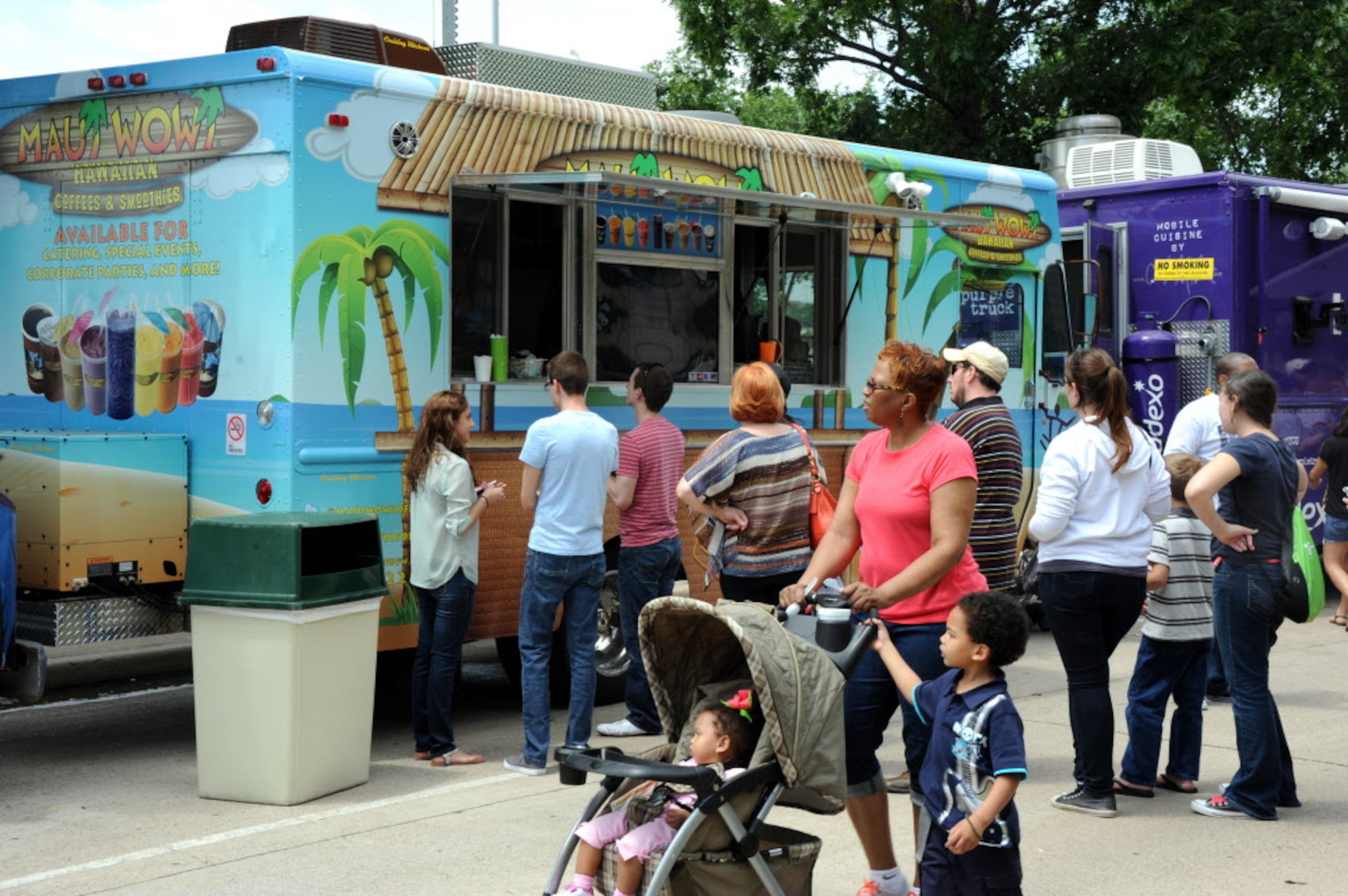 Maui Wowi is one of the newest trucks at the festival offering chilling fruit smoothies at...