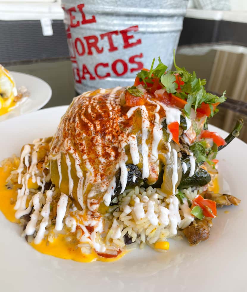 Del Norte Tacos in Godley, Texas, offers authentic Tex-Mex like chile relleno.