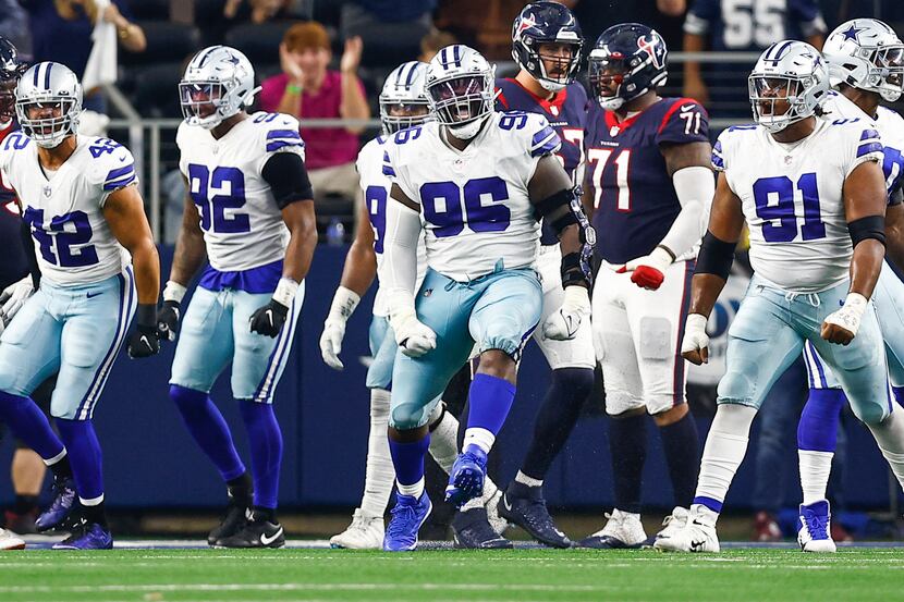 Dallas Cowboys defensive tackle Neville Gallimore (96) is seen during the second half of an...