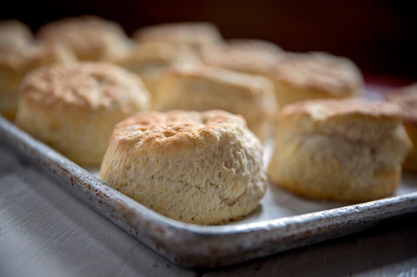 Buttermilk biscuits made by chef Tim Byres at Chicken Scratch restaurant. 