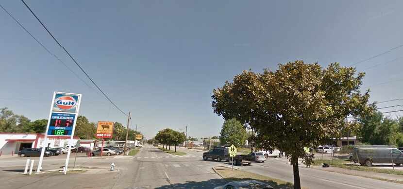 A man who reportedly pointed his gun at Houston police officers near this intersection was...