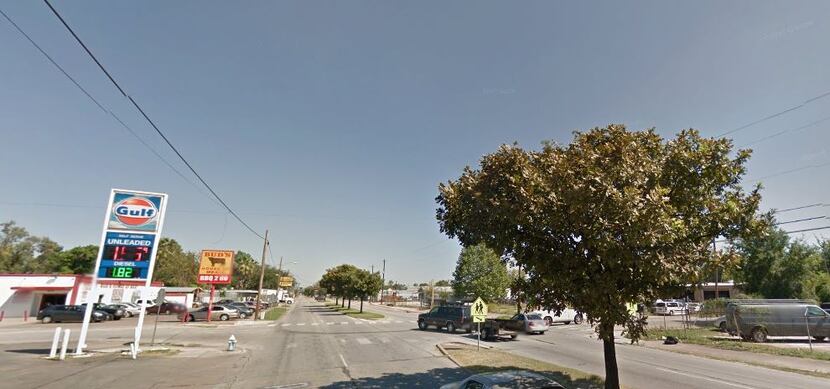 A man who reportedly pointed his gun at Houston police officers near this intersection was...
