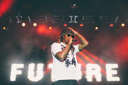 Future performs at the fourth JMBLYA Festival in Fair Park on May 13,2 016.