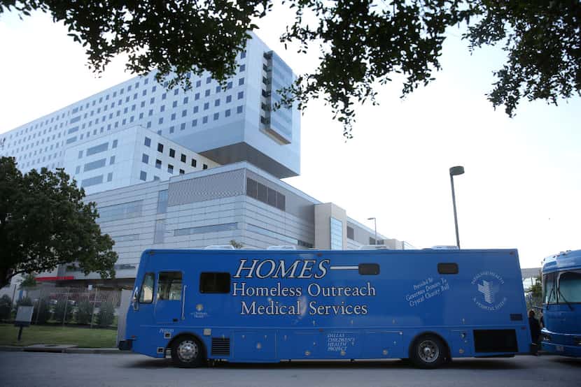Parkland Memorial Hospital's mobile clinic, which is a part of its Homeless Outreach Medical...