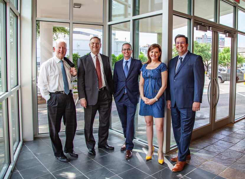 Larry Good, left, is retiring from Dallas architecture firm GFF. His partner Duncan Fulton,...