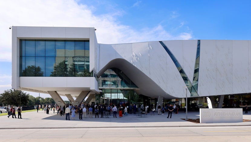 An exterior view of the newly opened Crow Museum of Asian Art.