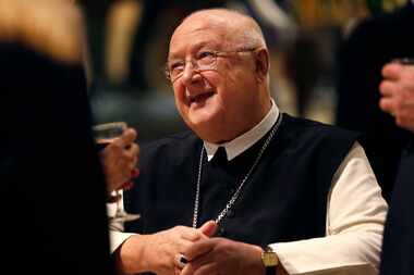 The Rev. Denis Farkasfalvy speaks to guests during The Catholic Foundation's 34th annual...