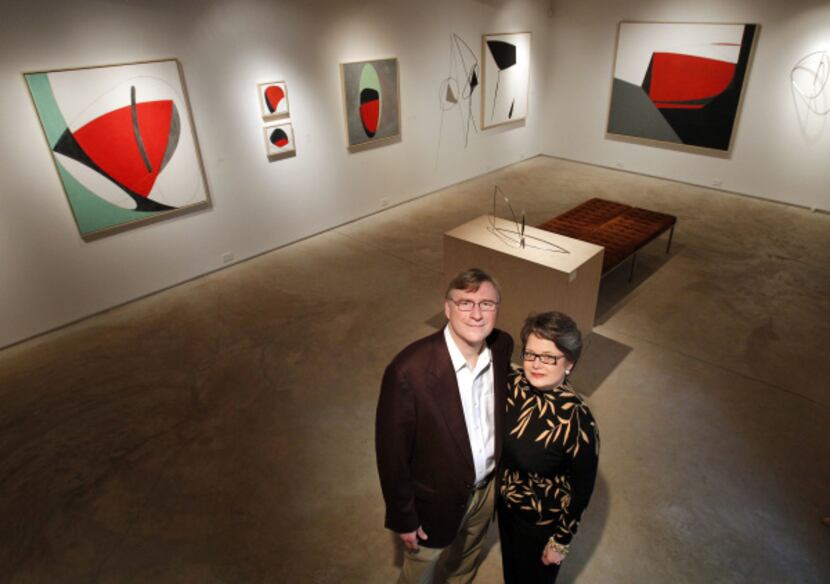 Kevin and Cheryl Vogel stand in one of the main gallery areas at Valley House Gallery and...