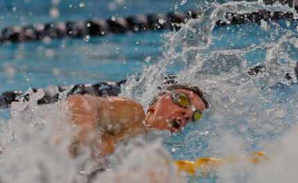 Frisco Independence Sienna Schellenger in 100 yard freestyle in UIL Girls 5A Finals on...