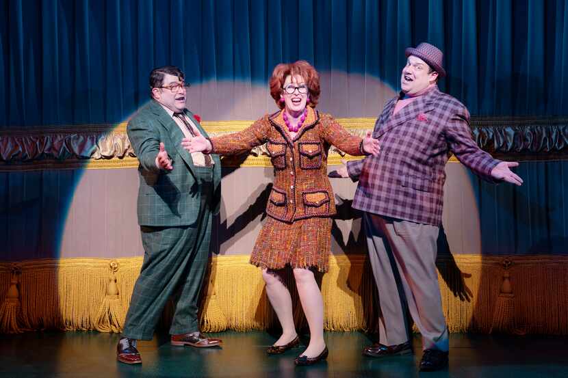 Dallas actor Brian Gonzales, Mylinda Hull and Jordan Gelber appearing in the new Broadway...