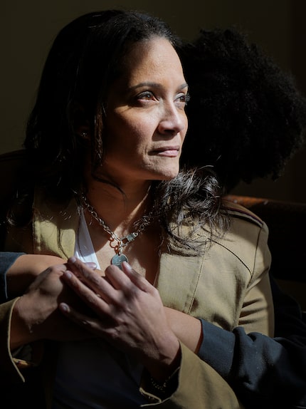 Lisa Youngblood photographed with her daughter on Sunday, Feb. 19, 2023, in Frisco.