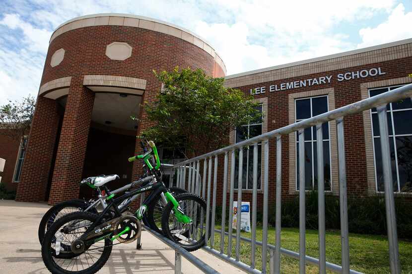 Robert E. Lee Elementary School in Grand Prairie, Texas on Sept. 25, 2017.   (Nathan...