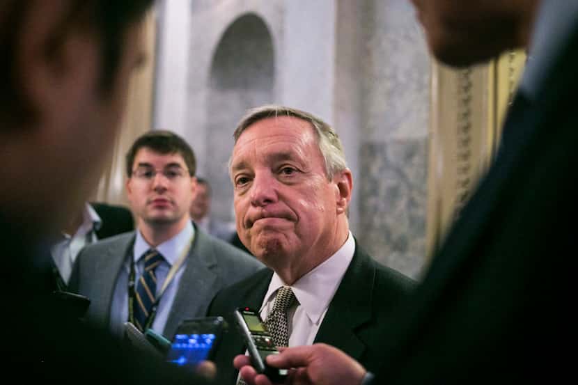 Sen. Dick Durbin, D-Ill., spoke out after Michael Flynn's resignation as national security...