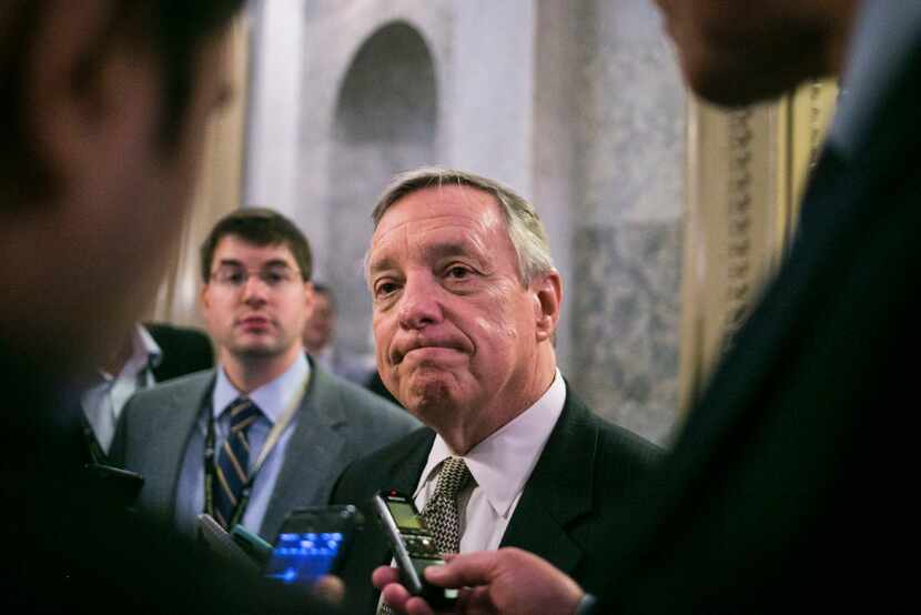 Sen. Dick Durbin, D-Ill., spoke out after Michael Flynn's resignation as national security...