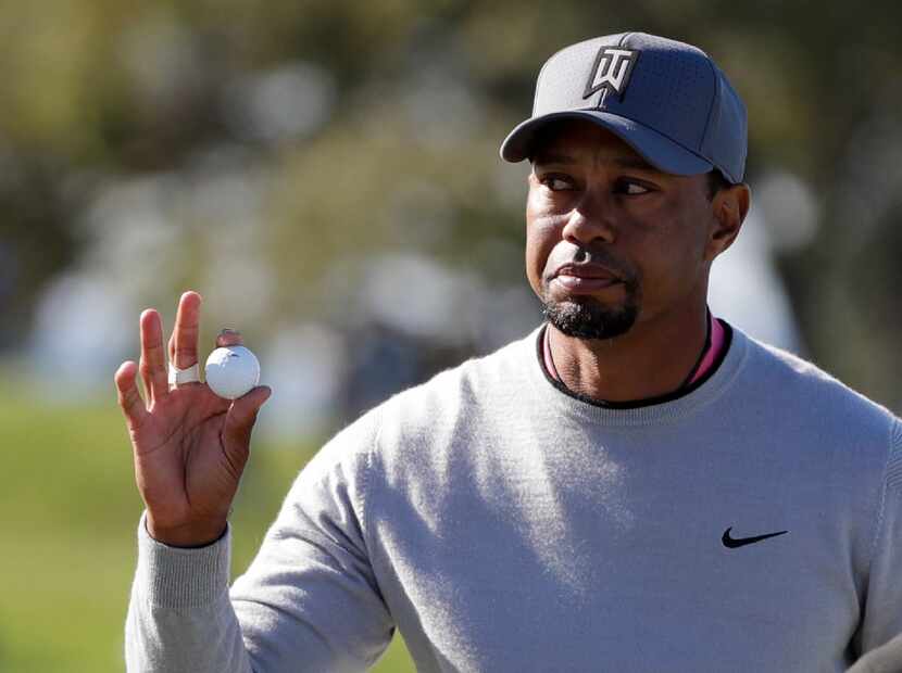 Tiger Woods took part in the Farmers Insurance Open at Torrey Pines Golf Course in San Diego...