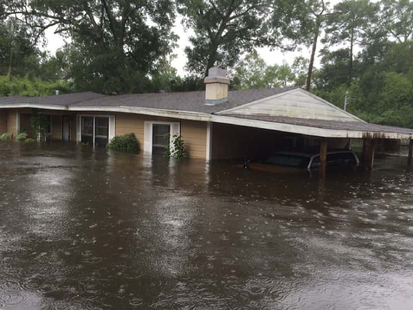 Kyle Parry, a Lumberton firefighter, lost his home to flooding after Hurricane Harvey. The...