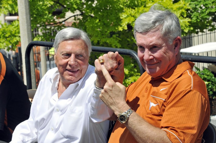 “Joe was one in a million,”  former UT football coach Mack Brown said of Joe Jamail (left).