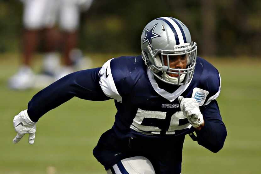 Dallas Cowboys practice squad player Keith Smith during practice Wednesday, October 21, 2015...