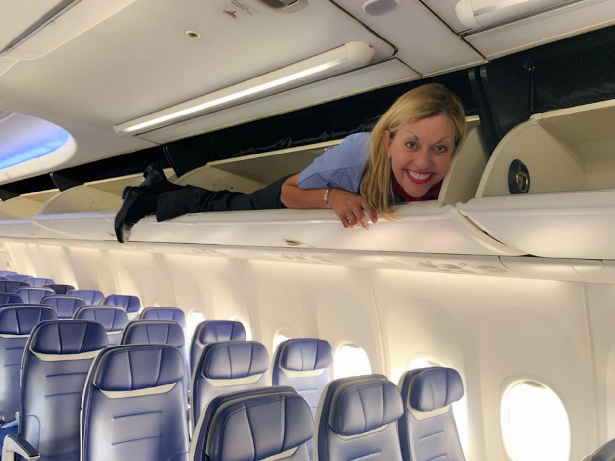 Shari Rood marked her first official day as a flight attendant at Southwest Airlines by...