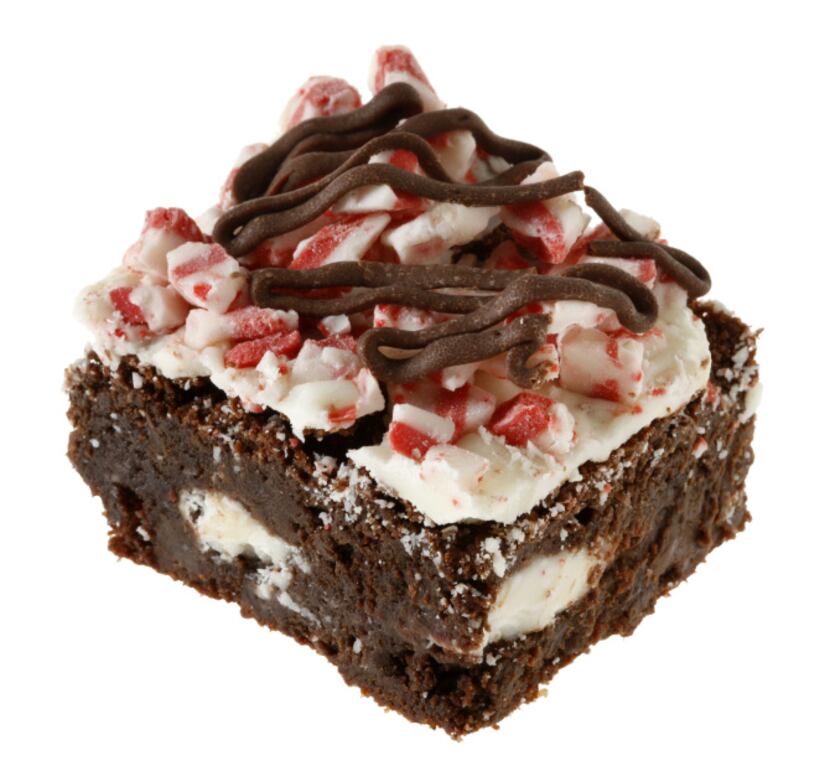 Second place in the Bar category: Chocolatey Peppermint Bark Brownies, by Karen Barker