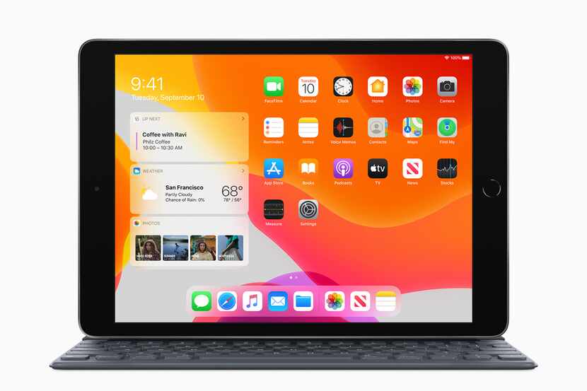The new 7th Generation iPad with Smart Keyboard Folio.