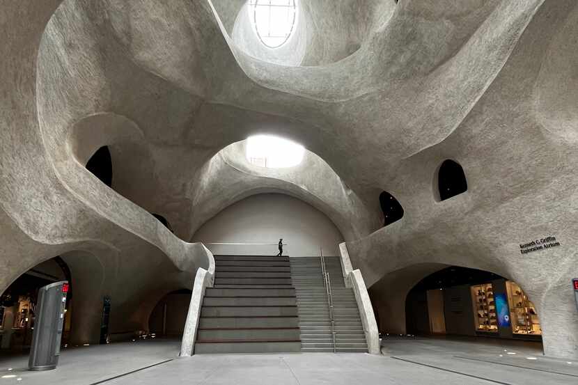Lobby and stairs of the new Gilder Center at the American Museum of Natural History in New...
