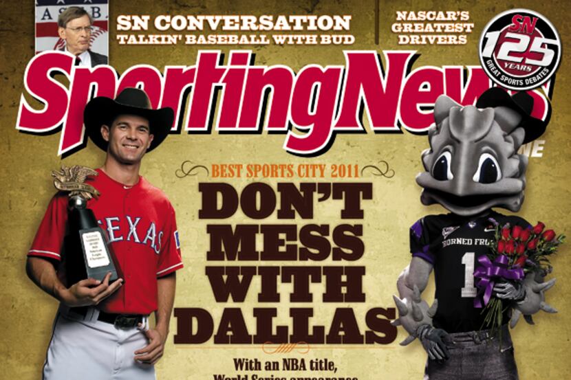 Sporting News, Oct. 11, 2011 edition: Cover honors Dallas-Fort-Worth area as its Best Sports...