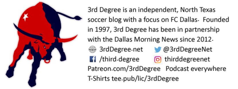 3rd Degree. Independent North Texas soccer news with a focus on FC Dallas.