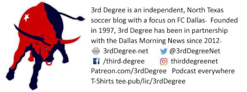 3rd Degree. Independent North Texas soccer news with a focus on FC Dallas.