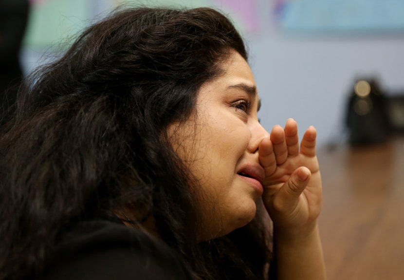 During a watch event for Inauguration Day at the Dallas County Democratic Party headquarters...