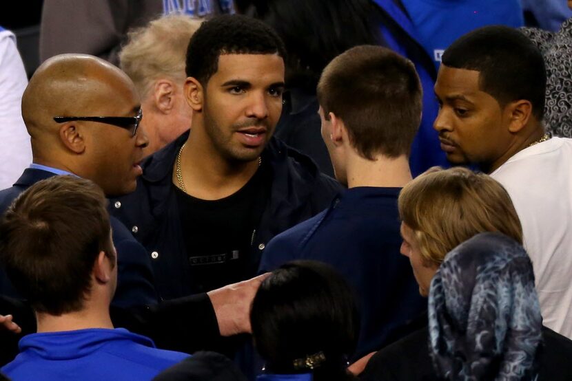 ARLINGTON, TX - APRIL 05:  Drake attends the NCAA Men's Final Four Semifinal between the...