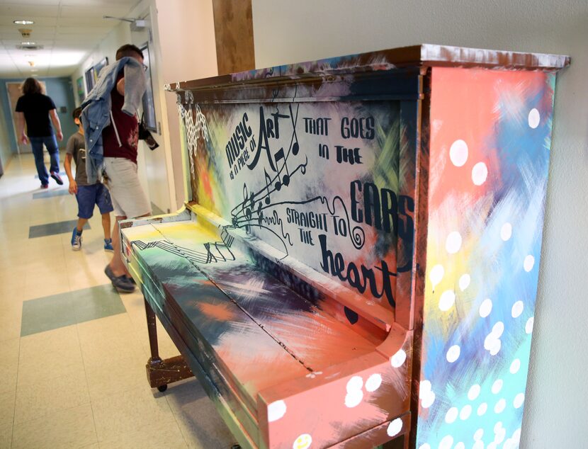 The hallway at Helping Hand Home, a residential foster care facility for children, in...